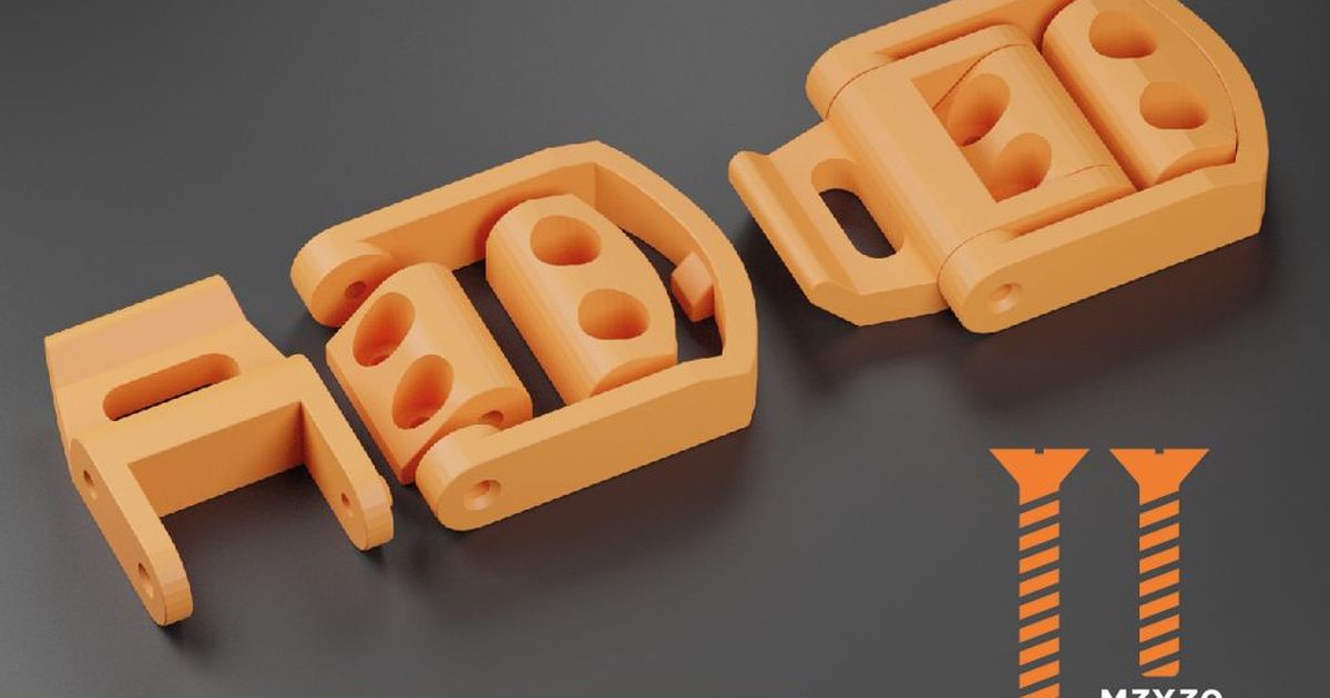 zeichnen verriegeln Mathematik 3D Modelle Hobby Macher mechanisch Teile Klemme Clip Tür Türriegel Gehege 3D print model - Mito3D