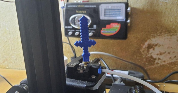 Minecraft kılıç spinner 3D modeller yazıcılar Aksesuarlar ekstrüder döndürücü araçları 3d print model - Mito3D