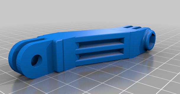 ender 3 bed handle w gopro mount uncle bubby 3D Models Printers Accessories bedhandle cameramount e3dv6 ender3 ender3pro 3d print model - Mito3D