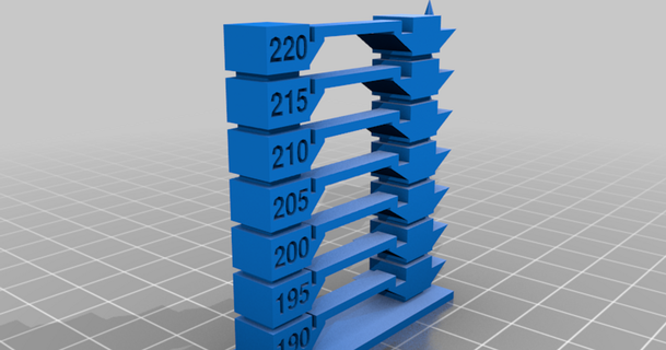 190-220 temperature towermy customized tower version 2 makell 3d 3D Models Printers Test thingiverse 3d print model - Mito3D