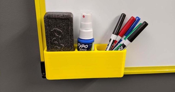 magnetic whiteboard marker eraser holder charlesahrens 3D Models Household Office eraserholder expomarker whiteboardmarker thingiverse 3d print model - Mito3D