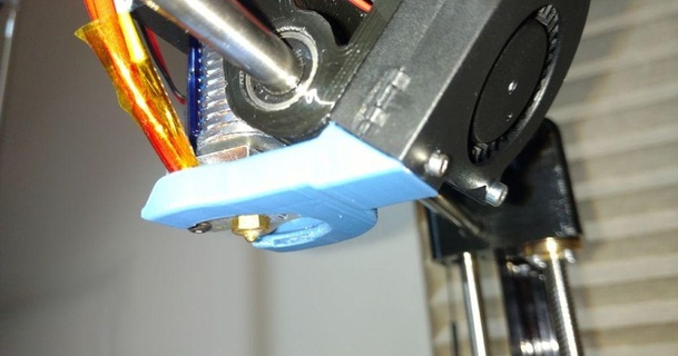flsun i3 achaparrado partes enfriador jamesk1 3D modelos impresoras actualizaciones ducto soplado fanducto filamentos flsuni3 3d print model - Mito3D