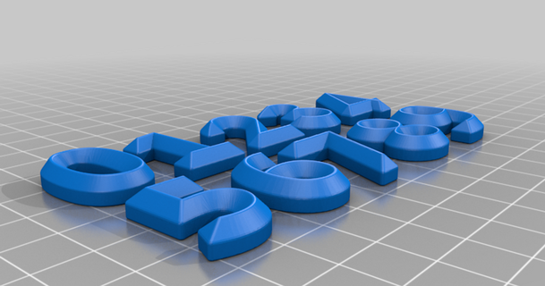 números tóxicos 3D modelos Arte diseño 2D platos logos 3dnumbers aprendizaje openrc colegio 3d print model - Mito3D