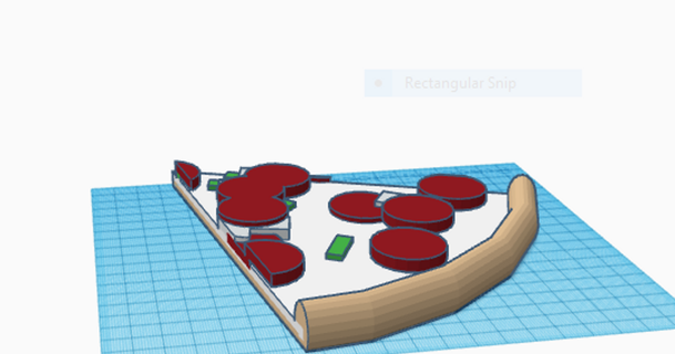 Pizza 5komag 3D modeller öğrenme nesneler kabuk Gıda Selamlar 3d print model - Mito3D