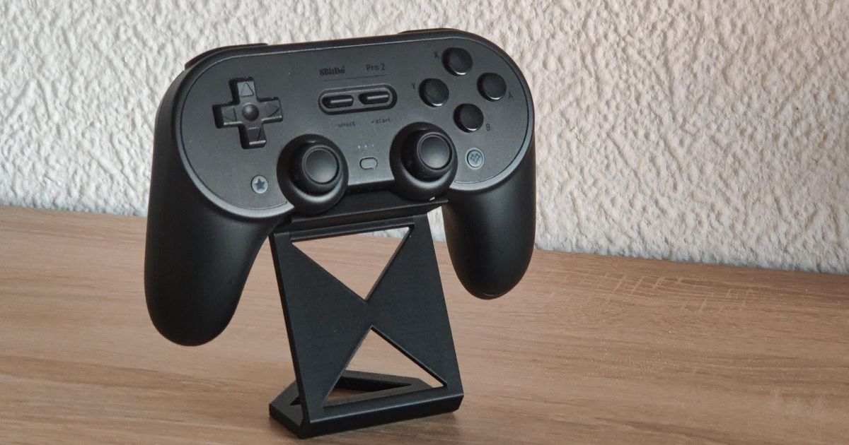 8bitdo profesyonel 2 ayakta durmak dusbus 3D modeller gadget'lar video oyunlar kontrolör 3D print model - Mito3D