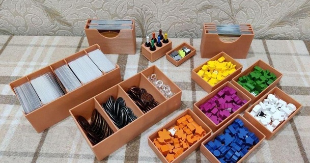 viticoltura essenziale edizione inserire plasticninjas 3D Modelli giocattoli Giochi gioco tavolo inserti per giochi thingiverse 3d print model - Mito3D