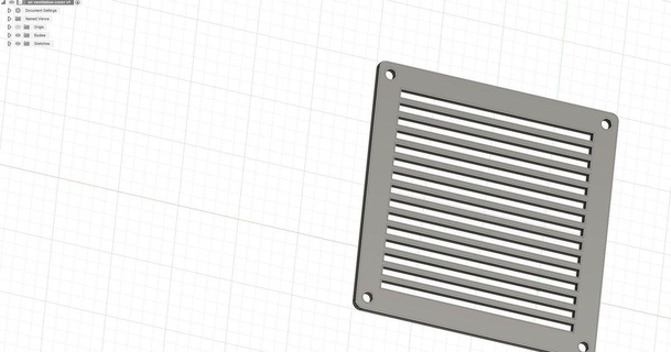 ventilation cover 100mm x peli 3D Models Household Other House Equipment air 3d print model - Mito3D