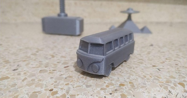 vw ônibus furgão 3D modelos arte Projeto designs vwbus 3d print model - Mito3D