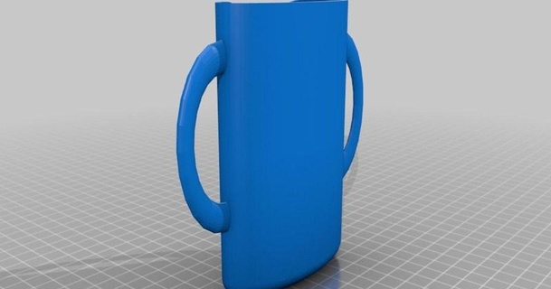 squeeze food pouch protector w handles alex frank 3D Models Household Kitchen thingiverse 3d print model - Mito3D