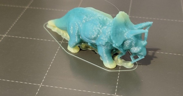triceratopo albero supporti mrichardson 3D Modelli giocattoli Giochi azione figure statue dinosauro 3d print model - Mito3D