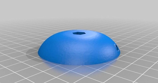 suction cup dome hole johnson county library makerspace 3D Models Art & Design Other Designs thingiverse 3d print model - Mito3D