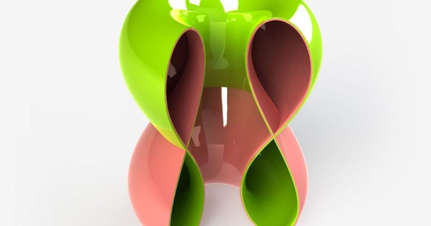 invertido selvagem 3D modelos arte Projeto designs legal dual dualcolor extrusão dupla material duplo 3d print model - Mito3D
