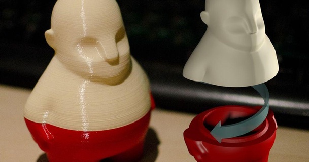 zee blanco envase tornillo ajuste roedor salvaje 3D modelos casa equipo Decorar huevo caja dinero seguro escultura 3d print model - Mito3D