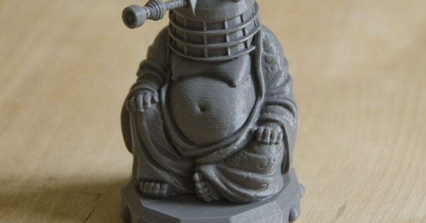 dalek Buda selvagem 3D modelos brinquedos jogos açao figuras estátuas budda budismo Doutor drwho religião 3d print model - Mito3D