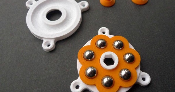 rolamento selvagem 3D modelos aparelhos rolo bola baixa fricção rotativo fiação girar 3d print model - Mito3D