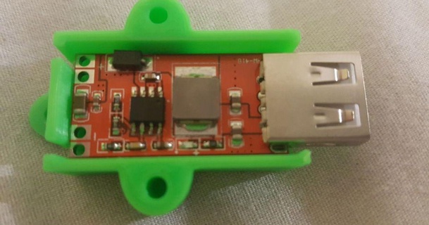 USB 12v 24v kova dönüştürücü durum kılıf soyulmuş 3D modeller hobi yapımcılar elektronik Buckconverter şeytani 3d print model - Mito3D