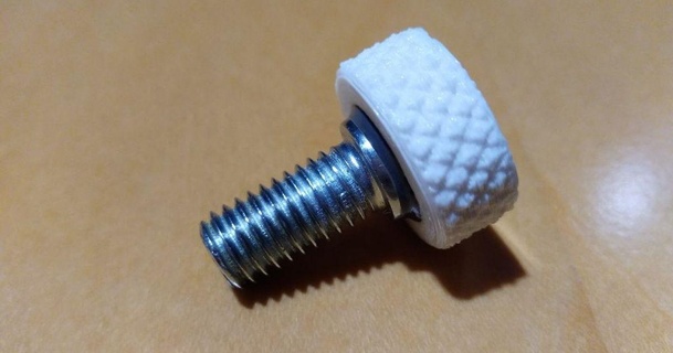 thumb screw knurled knob rotf101  3D Models  Hobby & Makers  Other Ideas knob knurled knurledknob thumbscrew thingiverse  3d print model - Mito3D