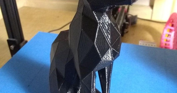 faible polygone égyptien chat envie 3D modèles art conception sculptures lowpoly meshlab 3d print model - Mito3D