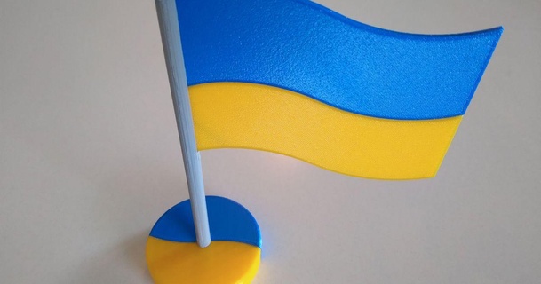 Slava Ucrania remezclar loco 3d 3D modelos Arte diseño diseños bandera paz apoyar ucrania ucraniapaz 3d print model - Mito3D