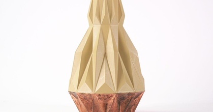 kubistisch Vase 01 dominik download frei stl Modell Printablescom 3d Modelle Haushalt Dekor Lowpoly Kubismus Dreieck 3d print model - Mito3D