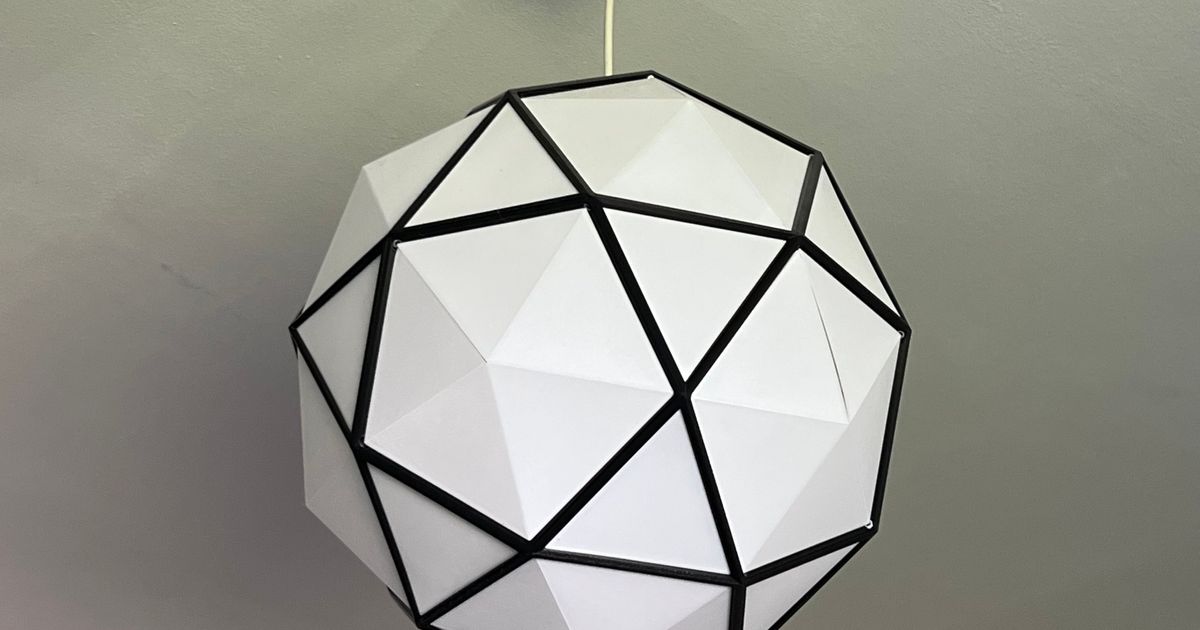 polyèdres abat jour Aniki 3D modèles Ménage Accueil maison décor lampe polyèdre suspension 3D print model - Mito3D