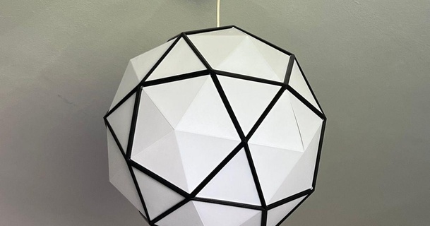 Polyeder Lampenschirm aniki 3D Modelle Haushalt Zuhause Haus Dekor Lampe Suspension 3d print model - Mito3D
