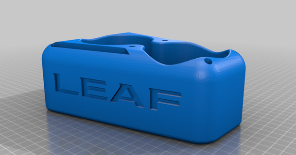 nissan leaf rear cupholder logo remix zebulon 3D Models Hobby & Makers Automotive thingiverse 3d print model - Mito3D