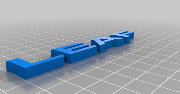 nissan leaf logo text zebulon 3D Models Hobby & Makers Automotive thingiverse 3d print model - Mito3D