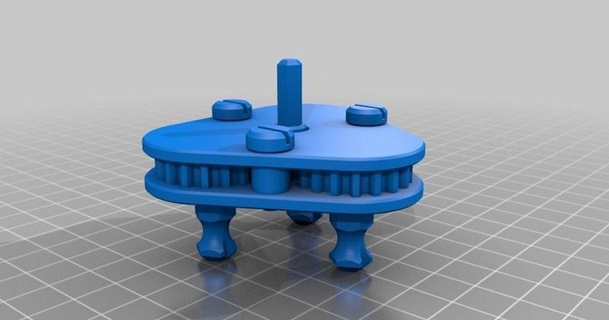 geared rope maker jorg 3D Models Hobby & Makers Tools gears ropemaker thingiverse 3d print model - Mito3D