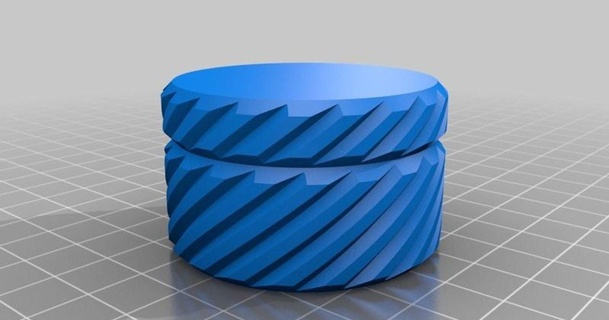 espiral estriado caixa jorge 3D modelos casa equipamento equipado thingiverse 3d print model - Mito3D