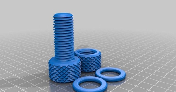 m16x2 parafusos nozes jorge 3D modelos passatempo fabricantes Ideias estriado rosca thingiverse 3d print model - Mito3D