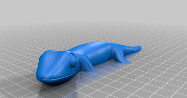 gluant gecko aimant scandiprint3d 3D modèles monde scans animaux bleu résine 3d print model - Mito3D