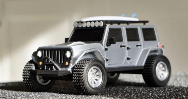 jeep wrangler - 52 part fully printable soarpix 3D Models Toys & Games Vehicles car jeepwrangler model modelcar 3d print model - Mito3D