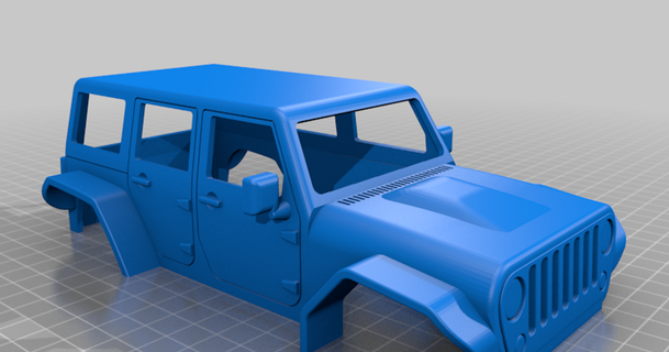 scx24 jeep wrangler body soarpix 3D Models Hobby & Makers RC Robotics rccar scale thingiverse 3d print model - Mito3D