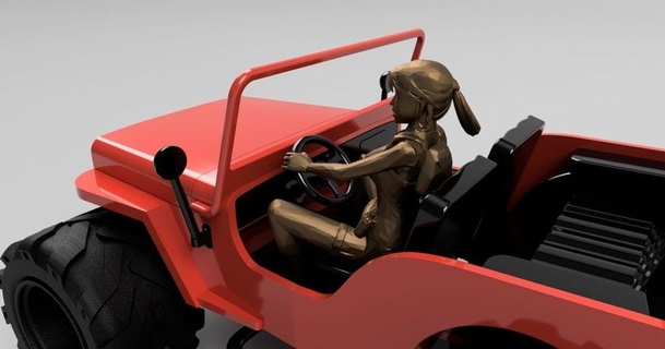 Lara Croft Willys Jeep schweben 3D Modelle Spielzeuge Spiele Fahrzeuge jeepwillys Modell willysjeep 3d print model - Mito3D