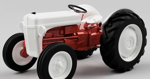 Ford series Traktor schweben 3D Modelle Spielzeuge Spiele Fahrzeuge 118 118scale klassisch voll druckbar 3d print model - Mito3D