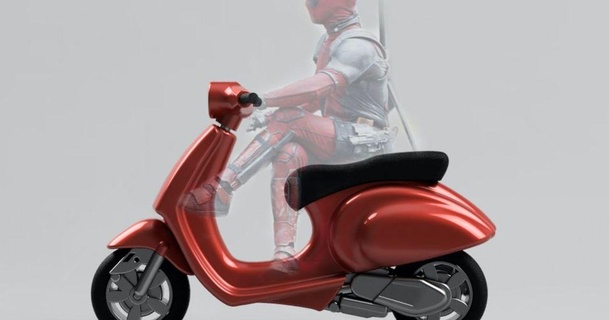 deadpool scooter - vespa primavera scale 1 12 soarpix 3D Models Toys & Games Vehicles model scalemodel 3d print model - Mito3D