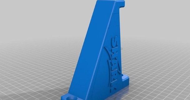 tiburón casco percha aguijón 3D modelos pasatiempo hacedores automotor thingiverse 3d print model - Mito3D