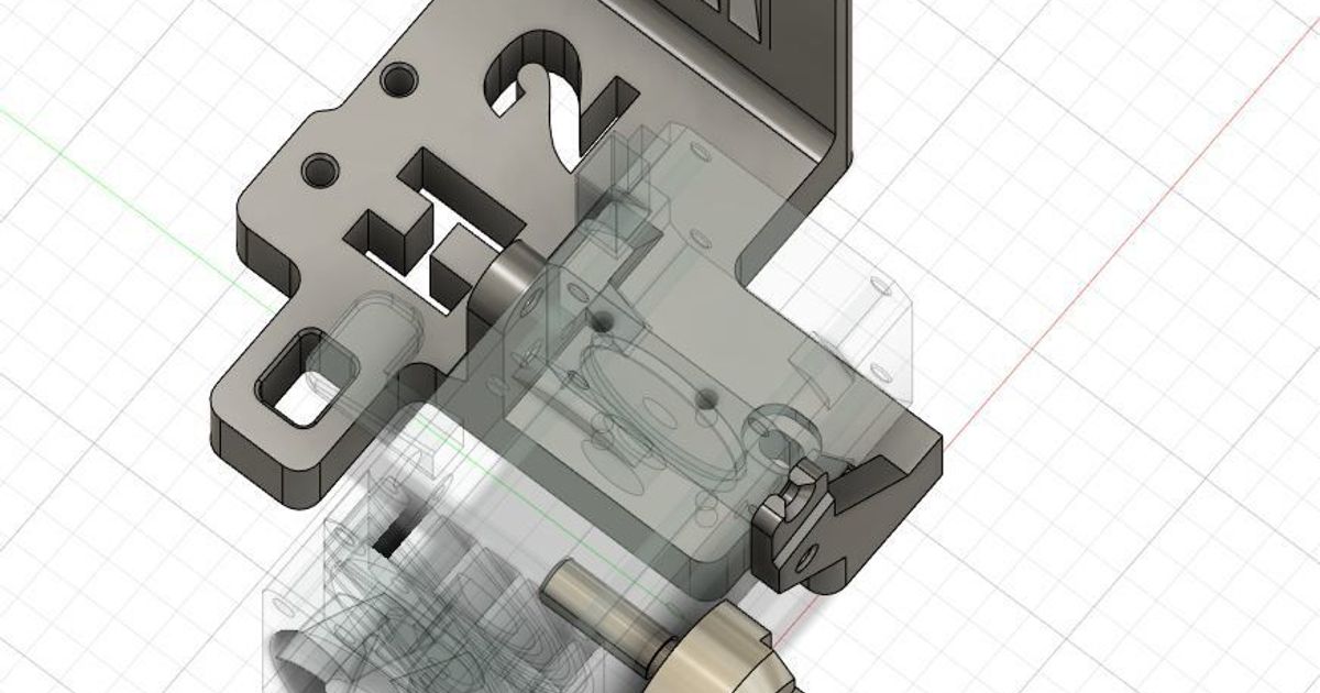 sidewinder x1 - mount biqu h2 extruder gaviols 3D Models Printers Upgrades artillery artillerysidewinder artilleryswx1 biquh2 3D print model - Mito3D