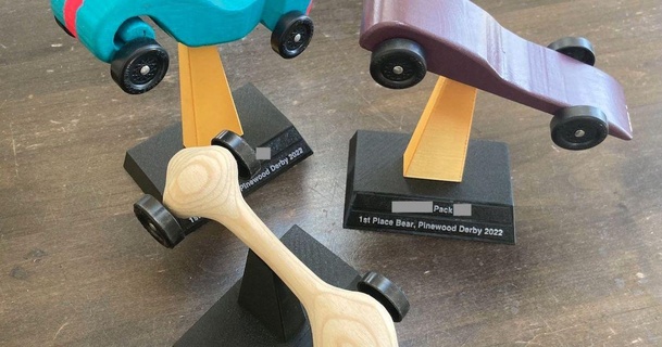 scout pinède Derby voiture trophée cookiecrook 3D modèles jouets Jeux 3d print model - Mito3D