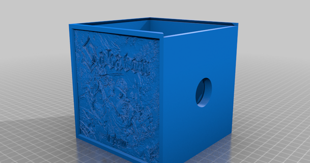 sabatón litofano ligero caja conceder 3D modelos Arte diseño 2D platos logos luz litofana thingiverse 3d print model - Mito3D