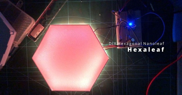 hexaleaf diy hexagonal nanoleaf soemarko 3D Models Hobby & Makers Other Ideas hexagon moodlight thingiverse 3d print model - Mito3D