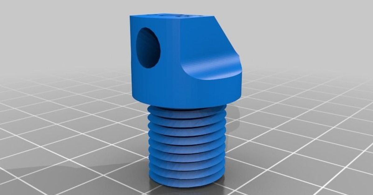 1 4 npt boquilla extrusor Szwalkiewicz 3D modelos pasatiempo hacedores herramientas thingiverse 3D print model - Mito3D