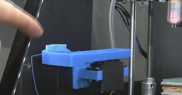 Servo Gefahren Düse Extruder Wischer Arm 3d Versuchen Outs 3D Modelle Drucker Zubehör Schlamm thingiverse 3d print model - Mito3D