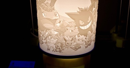 pokemon lithophane lamp stevemast39 gmailcom download free stl model printablescom 3d models household decor 3d print model - Mito3D