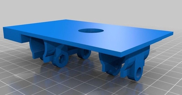 transporte 50mm horizontal 3d outs 3D modelos impressoras Atualizações e3dfanshroud thingiverse 3d print model - Mito3D
