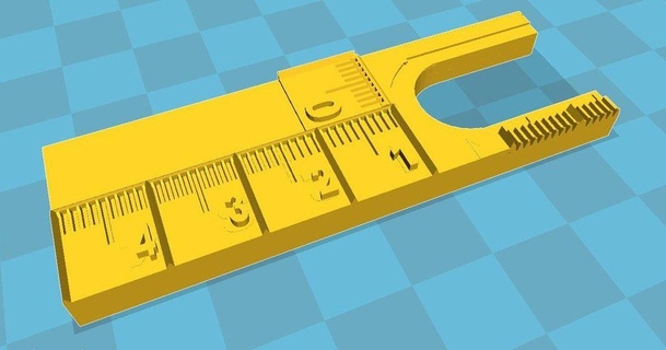 e3d v6 measuring mounting gauge 3d try outs 3D Models Printers - Upgrades e3dgauge e3dmount measuree3d thingiverse 3d print model - Mito3D
