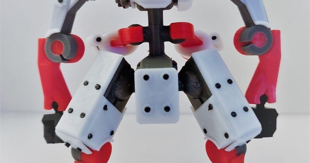 0 waste múltiples fines robot 70r71 3D modelos juguetes juegos acción cifras estatuas articulado mecha soporte posable 3d print model - Mito3D