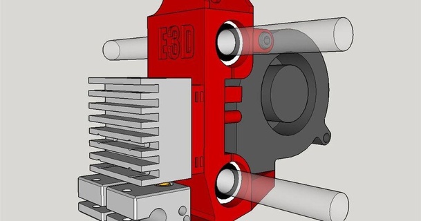 muhbir Prusa i3 taşıma e3d kimera built in katman hayran Fabien 3D modeller yazıcılar yükseltmeler Tepegöz ikili ekstrüzyon Hephestos 3d print model - Mito3D