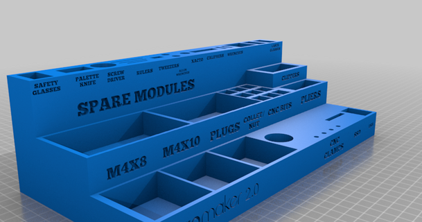 snapmaker 20 Caixa ferramentas filmman586 3D modelos impressoras acessórios acessório thingiverse 3d print model - Mito3D